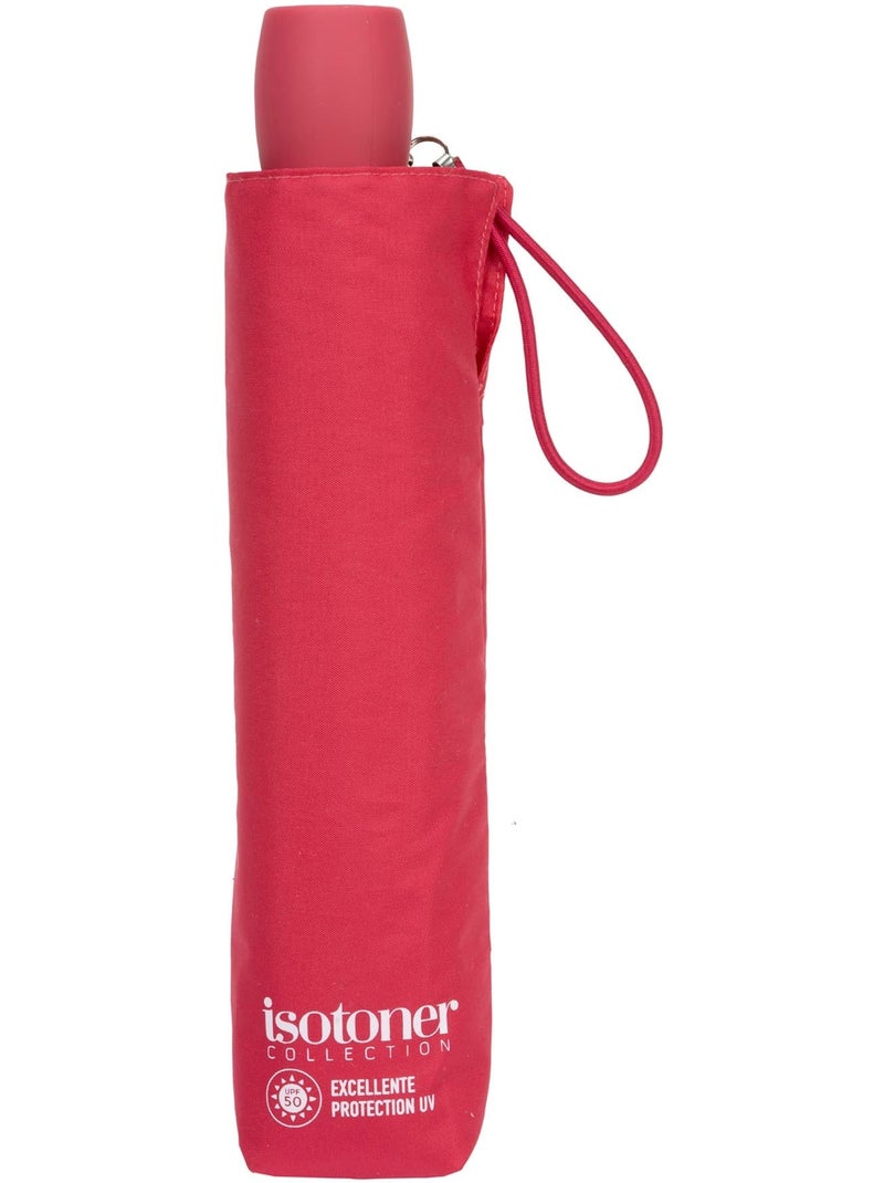 Parapluie protection soleil antiuv upf50+, petit prix, solide et déperlant femme isotoner Rose fushia - Kiabi
