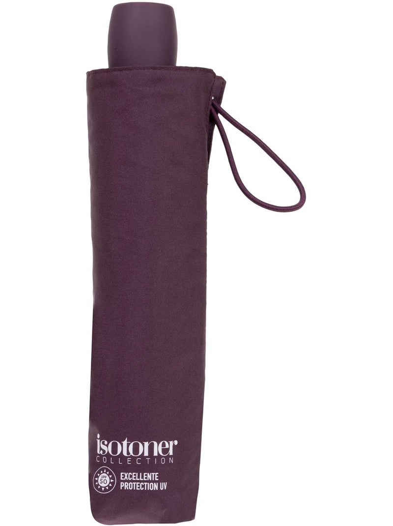 Parapluie protection soleil antiuv upf50+, petit prix, solide et déperlant femme isotoner Rouge pourpre - Kiabi