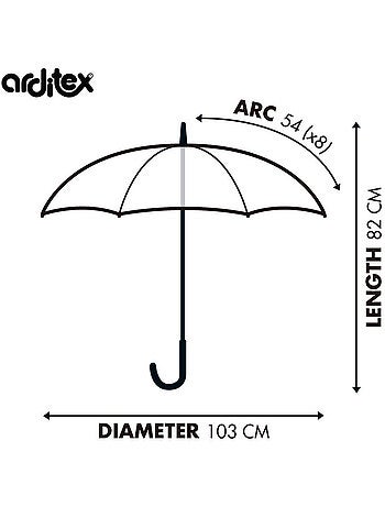 Parapluie Real Madrid CF en Noir & Blanc