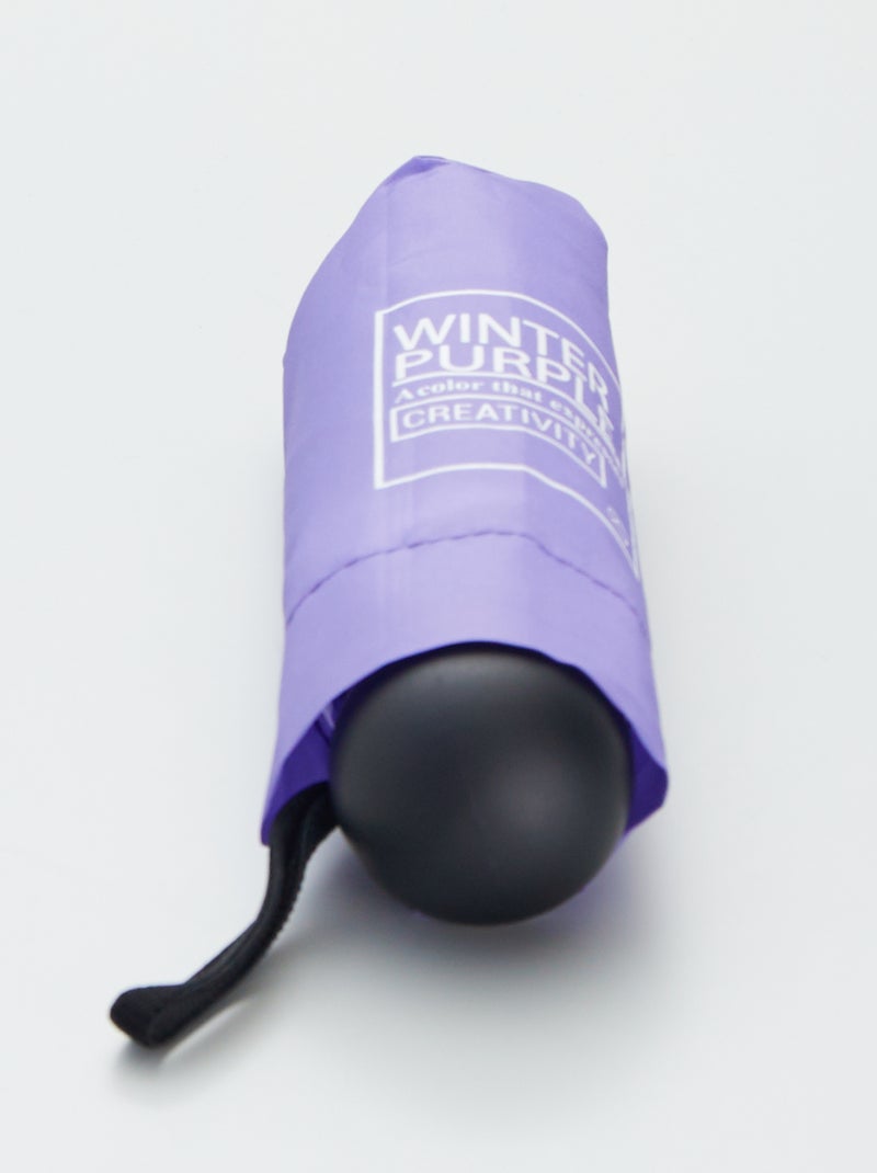 Parapluie rétractable mini Violet - Kiabi