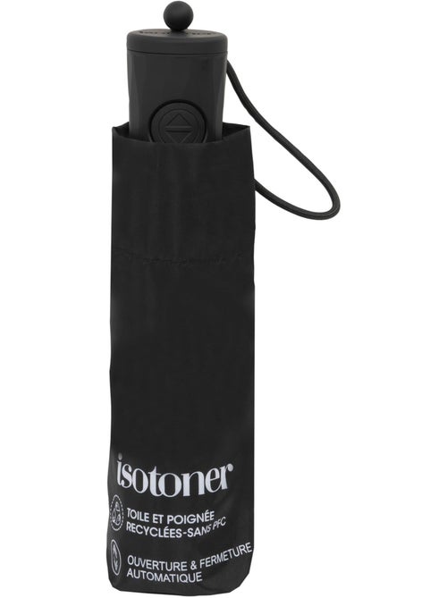 Parapluie solide de 19cm plié, déperlant, ouverture automatique mixte adulte isotoner - Kiabi Parapluie solide de 19cm plié, déperlant, ouverture automatique mixte adulte isotoner - Kiabi