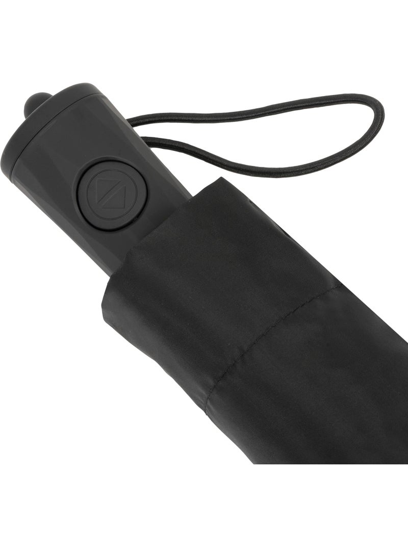 Parapluie solide de 19cm plié, déperlant, ouverture automatique mixte adulte isotoner Noir - Kiabi