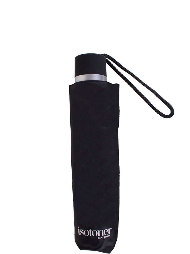 Parapluie solide, déperlant, 23cm plié à ouverture/ fermeture manuelle femme isotoner Noir - Kiabi