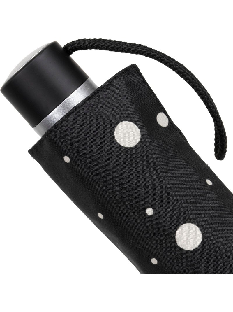 Parapluie solide, déperlant, 23cm plié à ouverture/ fermeture manuelle femme isotoner Noir Jaune - Kiabi