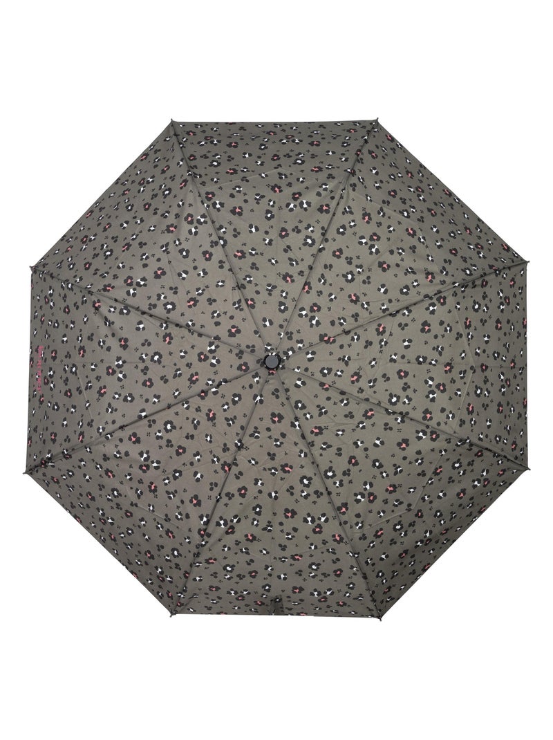 Parapluie solide, déperlant, 23cm plié à ouverture/ fermeture manuelle femme isotoner Noir Kaki Blanc - Kiabi