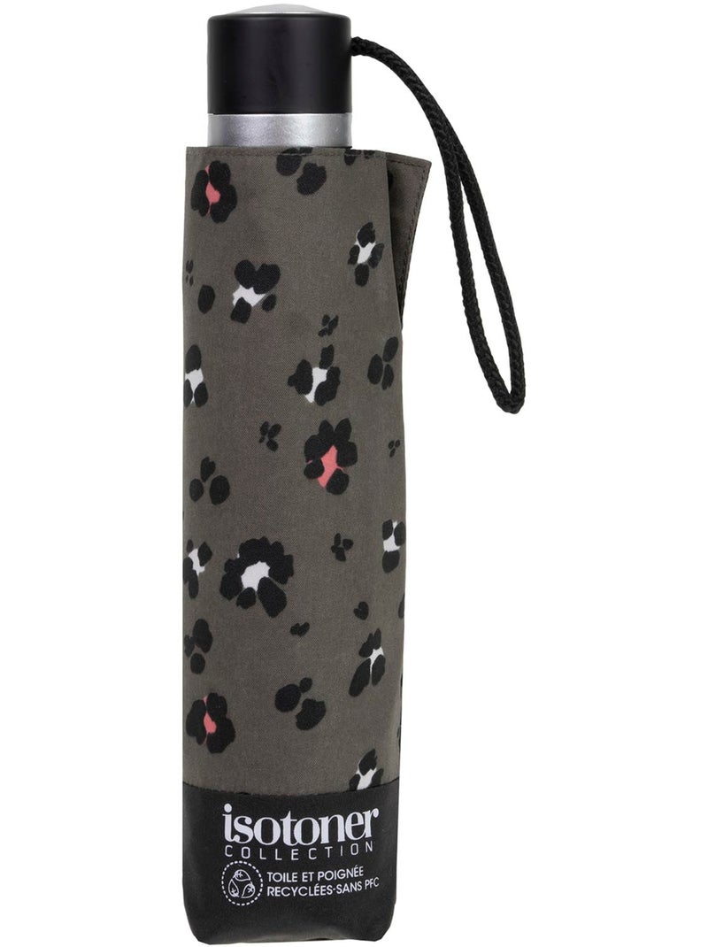 Parapluie solide, déperlant, 23cm plié à ouverture/ fermeture manuelle femme isotoner Noir Kaki Blanc - Kiabi