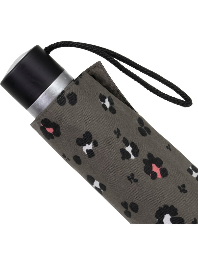Parapluie solide, déperlant, 23cm plié à ouverture/ fermeture manuelle femme isotoner Noir Kaki Blanc - Kiabi