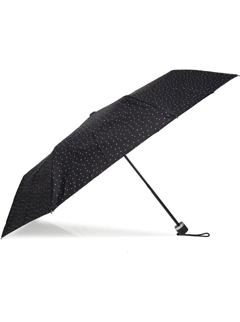 Parapluie solide, déperlant, 23cm plié à ouverture/ fermeture manuelle femme isotoner Noir Rose Bleu - Kiabi