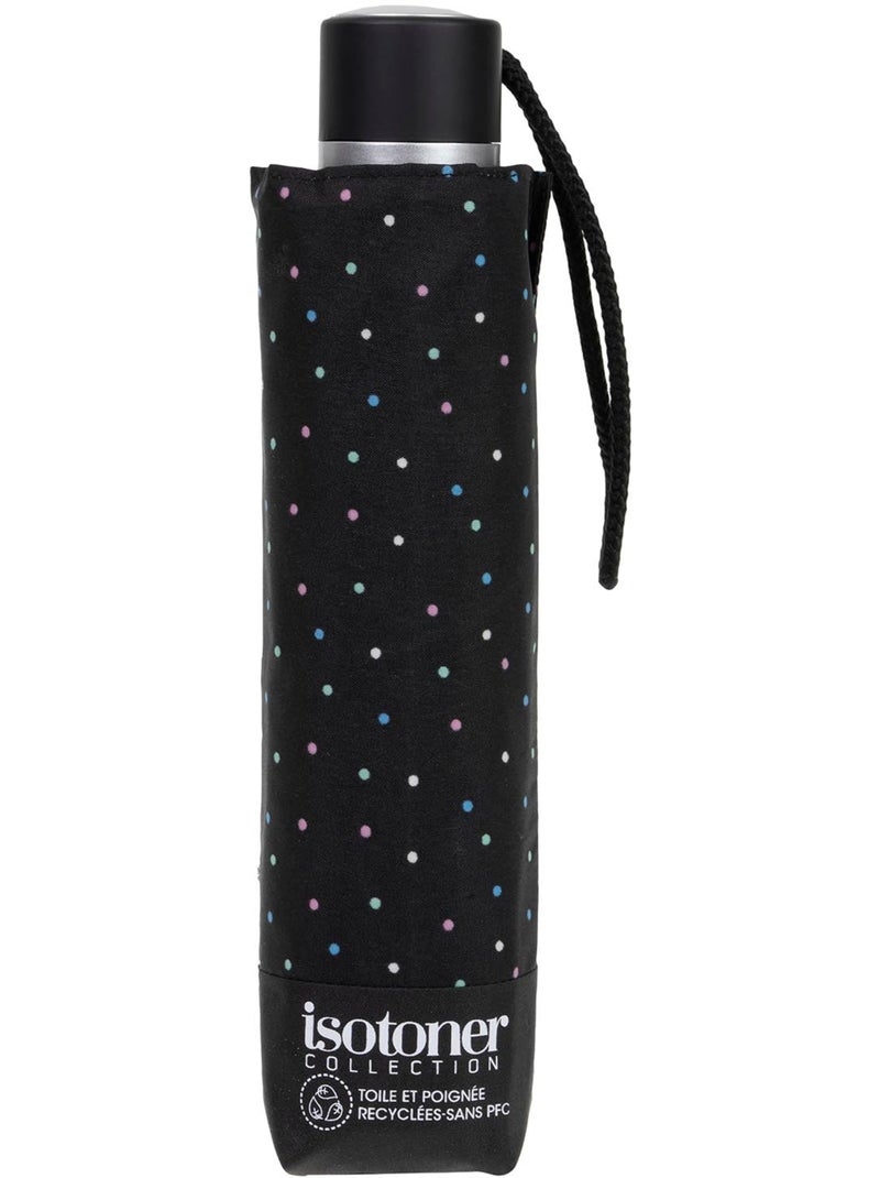 Parapluie solide, déperlant, 23cm plié à ouverture/ fermeture manuelle femme isotoner Noir Rose Bleu - Kiabi
