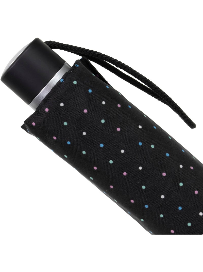 Parapluie solide, déperlant, 23cm plié à ouverture/ fermeture manuelle femme isotoner Noir Rose Bleu - Kiabi