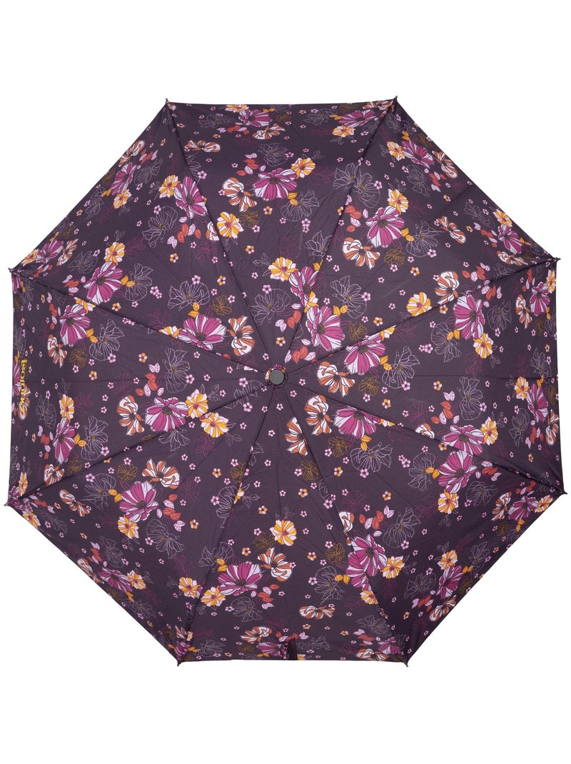 Parapluie solide, déperlant, 23cm plié à ouverture/ fermeture manuelle femme isotoner Violet figue - Kiabi