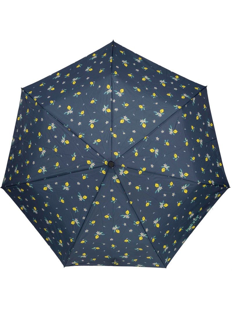 Parapluie solide, déperlant, à ouverture/ fermeture automatique femme isotoner Bleu Jaune - Kiabi
