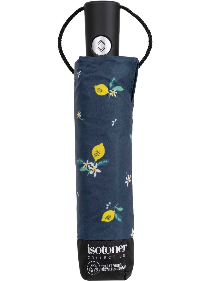 Parapluie solide, déperlant, à ouverture/ fermeture automatique femme isotoner Bleu Jaune - Kiabi