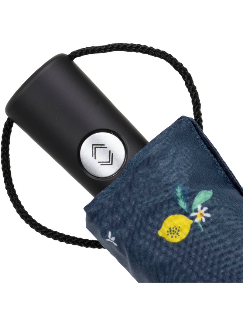 Parapluie solide, déperlant, à ouverture/ fermeture automatique femme isotoner Bleu Jaune - Kiabi