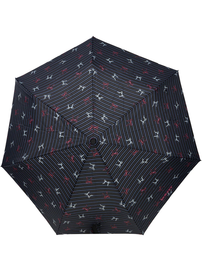 Parapluie solide, déperlant, à ouverture/ fermeture automatique femme isotoner Noir Bleu ciel - Kiabi