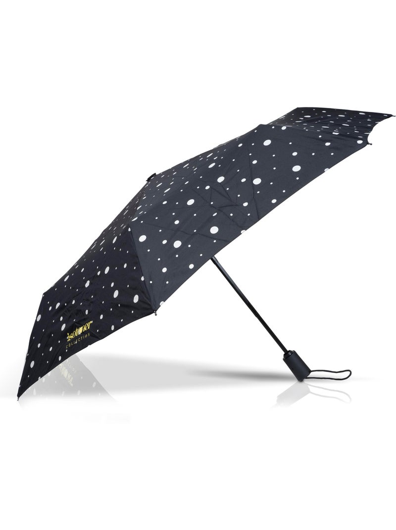 Parapluie solide, déperlant, à ouverture/ fermeture automatique femme isotoner Noir Jaune - Kiabi