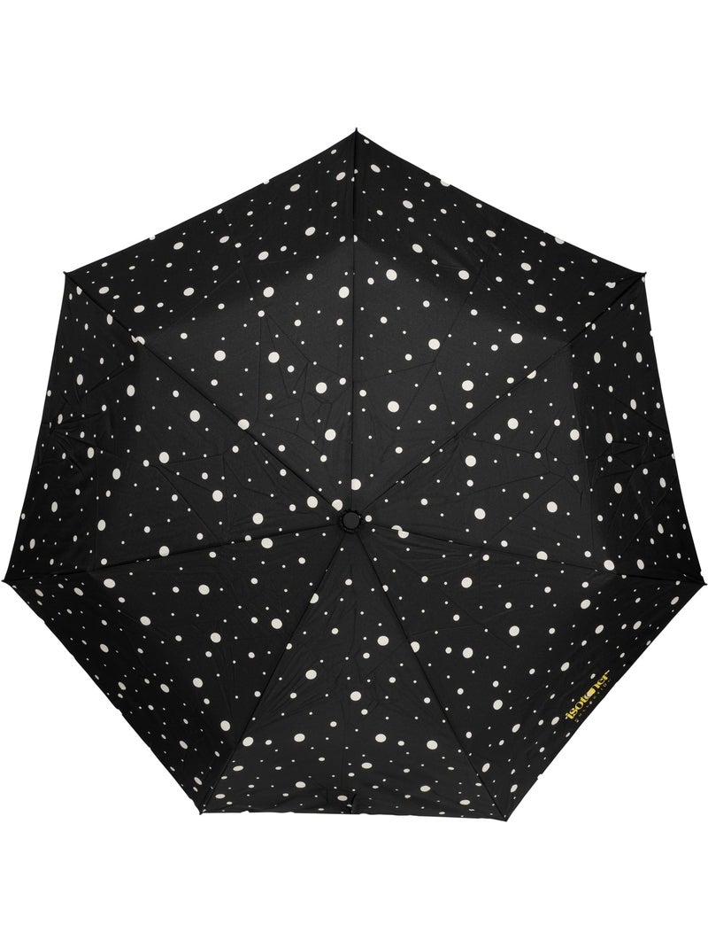 Parapluie solide, déperlant, à ouverture/ fermeture automatique femme isotoner Noir Jaune - Kiabi