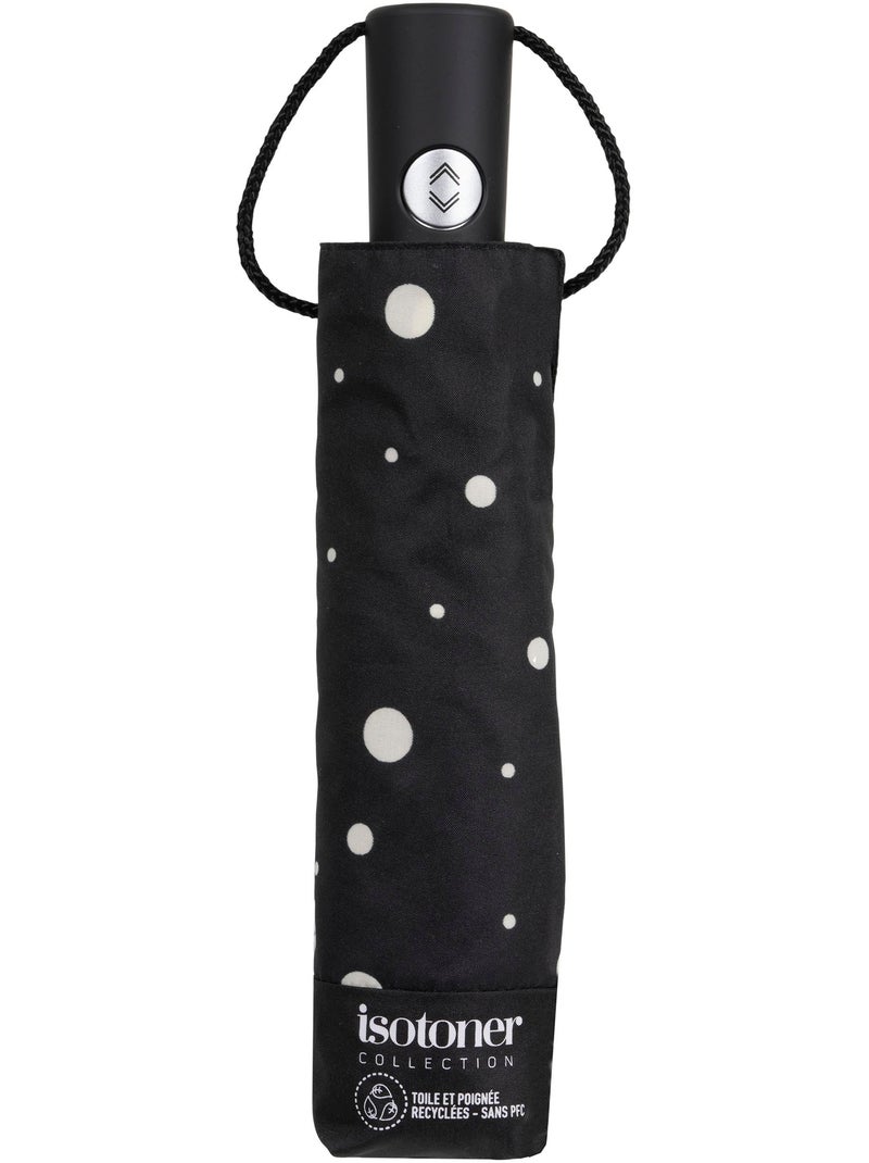 Parapluie solide, déperlant, à ouverture/ fermeture automatique femme isotoner Noir Jaune - Kiabi