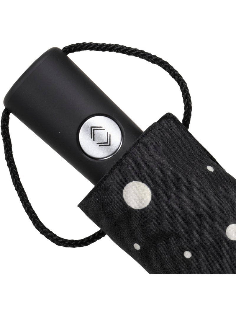 Parapluie solide, déperlant, à ouverture/ fermeture automatique femme isotoner Noir Jaune - Kiabi