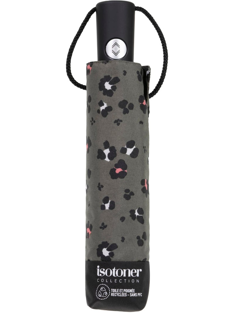 Parapluie solide, déperlant, à ouverture/ fermeture automatique femme isotoner Noir Kaki Blanc - Kiabi