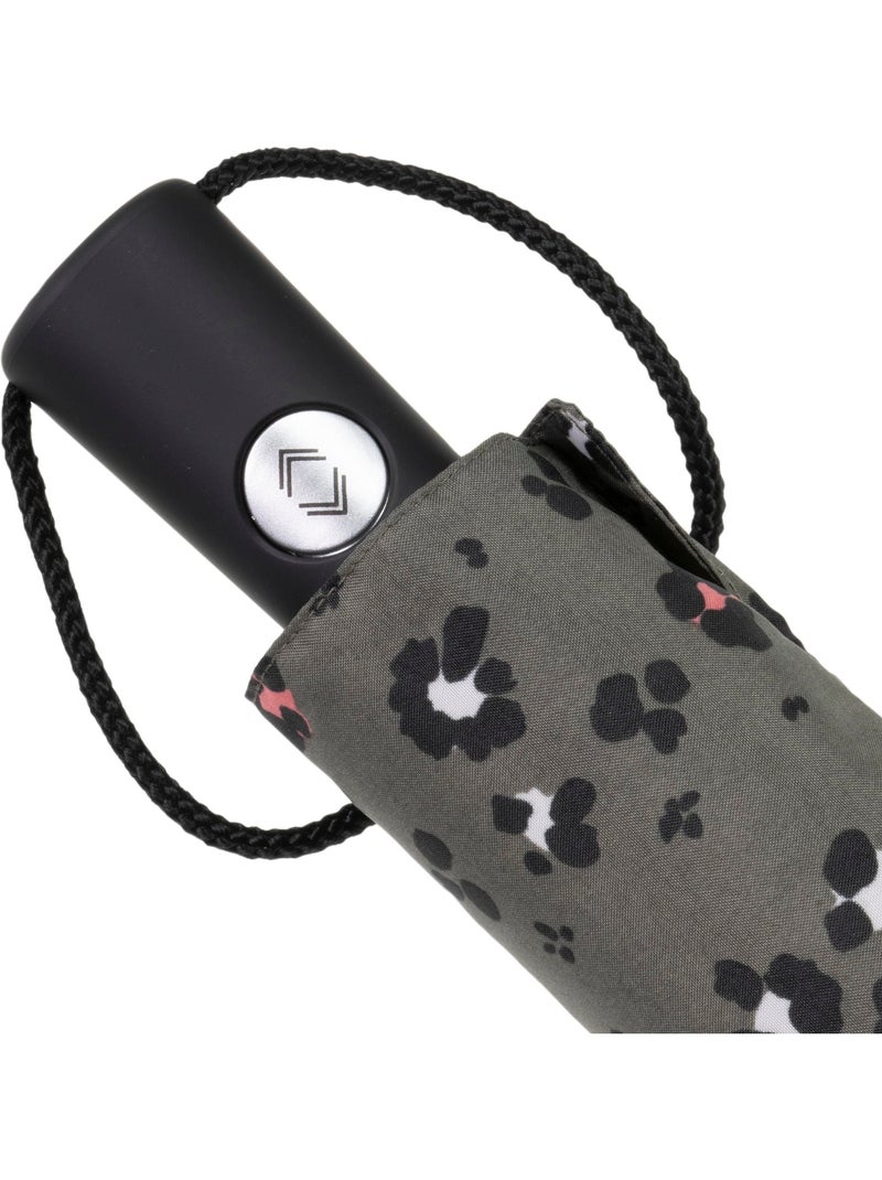 Parapluie solide, déperlant, à ouverture/ fermeture automatique femme isotoner Noir Kaki Blanc - Kiabi