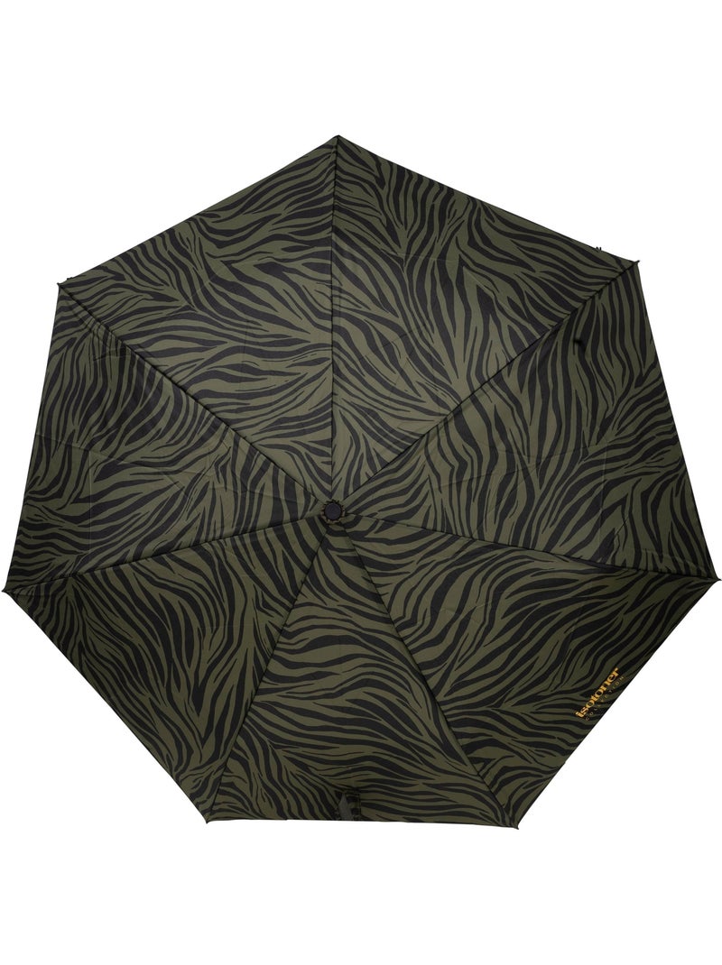 Parapluie solide, déperlant, à ouverture/ fermeture automatique femme isotoner Noir Kaki - Kiabi
