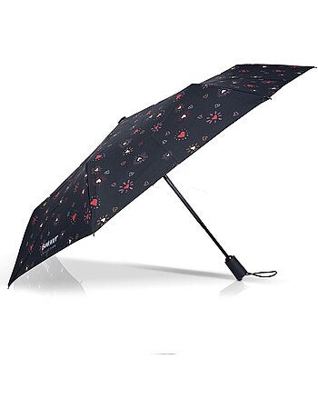 Parapluie solide, déperlant, à ouverture/ fermeture automatique femme isotoner