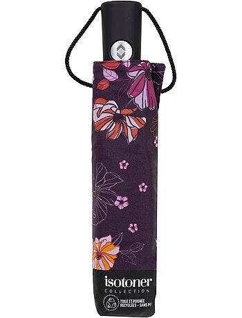 Parapluie solide, déperlant, à ouverture/ fermeture automatique femme isotoner