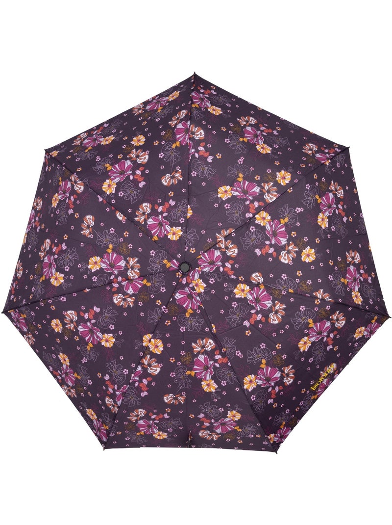 Parapluie solide, déperlant, à ouverture/ fermeture automatique femme isotoner Violet/Corail - Kiabi