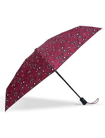 Parapluie solide, déperlant, large couverture 98 cm, mini 21cm et automatique femme isotoner