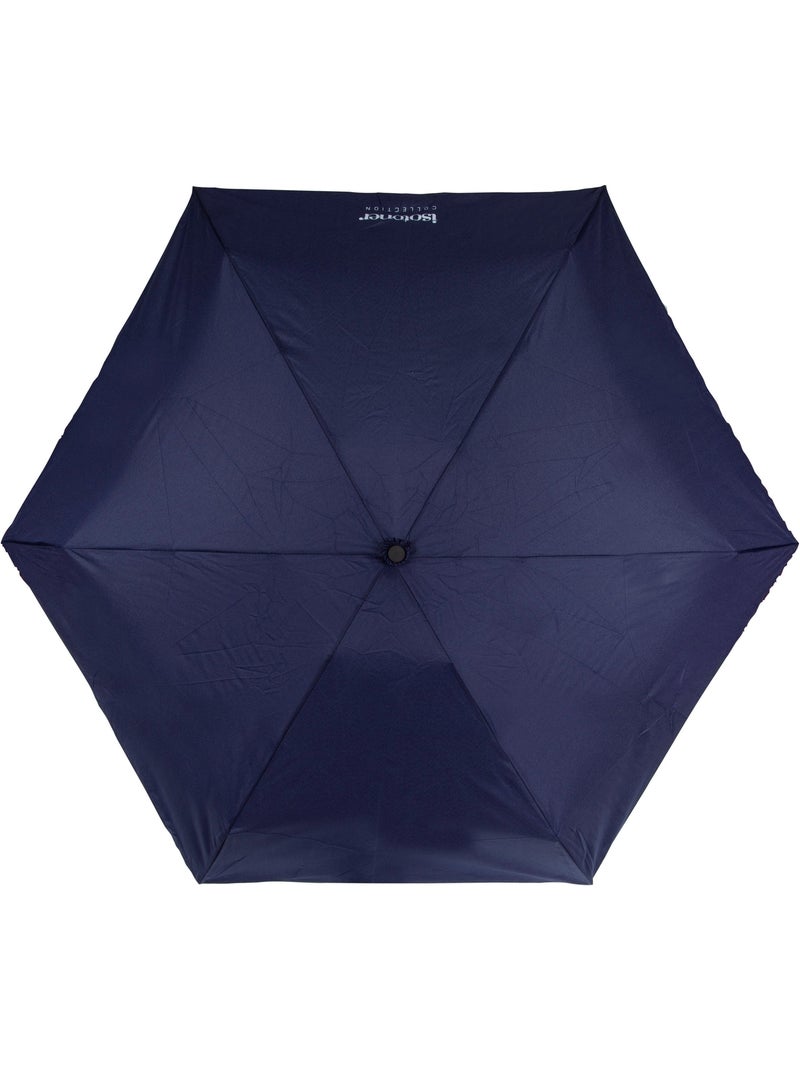 Parapluie solide, déperlant, large couverture 98 cm, mini 21cm et automatique femme isotoner Bleu marine - Kiabi