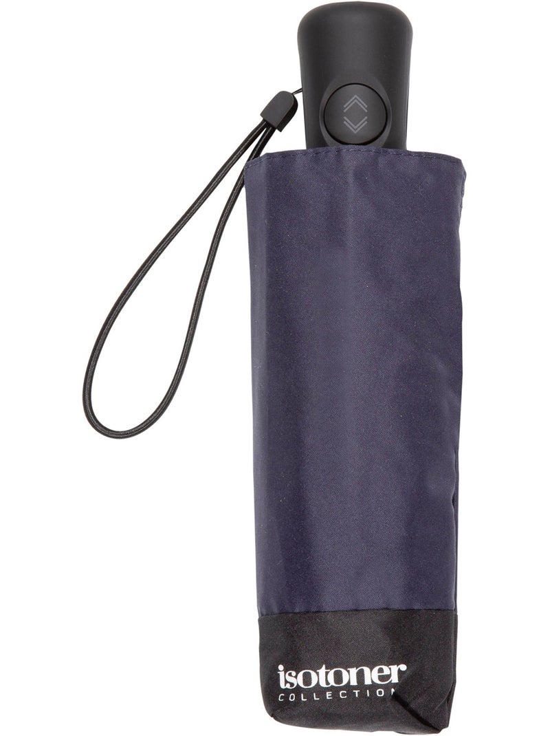 Parapluie solide, déperlant, large couverture 98 cm, mini 21cm et automatique femme isotoner Bleu marine - Kiabi