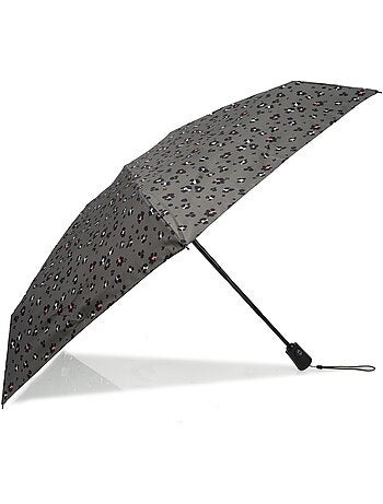 Parapluie solide, déperlant, large couverture 98 cm, mini 21cm et automatique femme isotoner