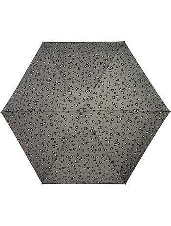 Parapluie solide, déperlant, large couverture 98 cm, mini 21cm et automatique femme isotoner