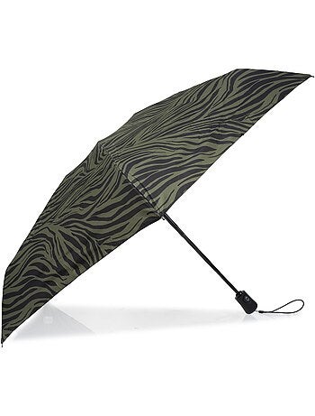 Parapluie solide, déperlant, large couverture 98 cm, mini 21cm et automatique femme isotoner