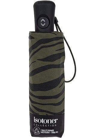 Parapluie solide, déperlant, large couverture 98 cm, mini 21cm et automatique femme isotoner