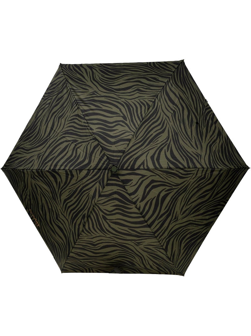 Parapluie solide, déperlant, large couverture 98 cm, mini 21cm et automatique femme isotoner Noir Kaki - Kiabi