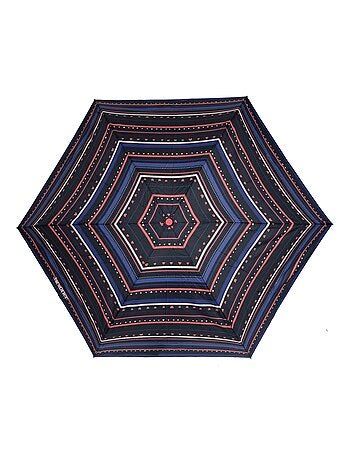 Parapluie solide, déperlant, large couverture 98 cm, mini 21cm et automatique femme isotoner