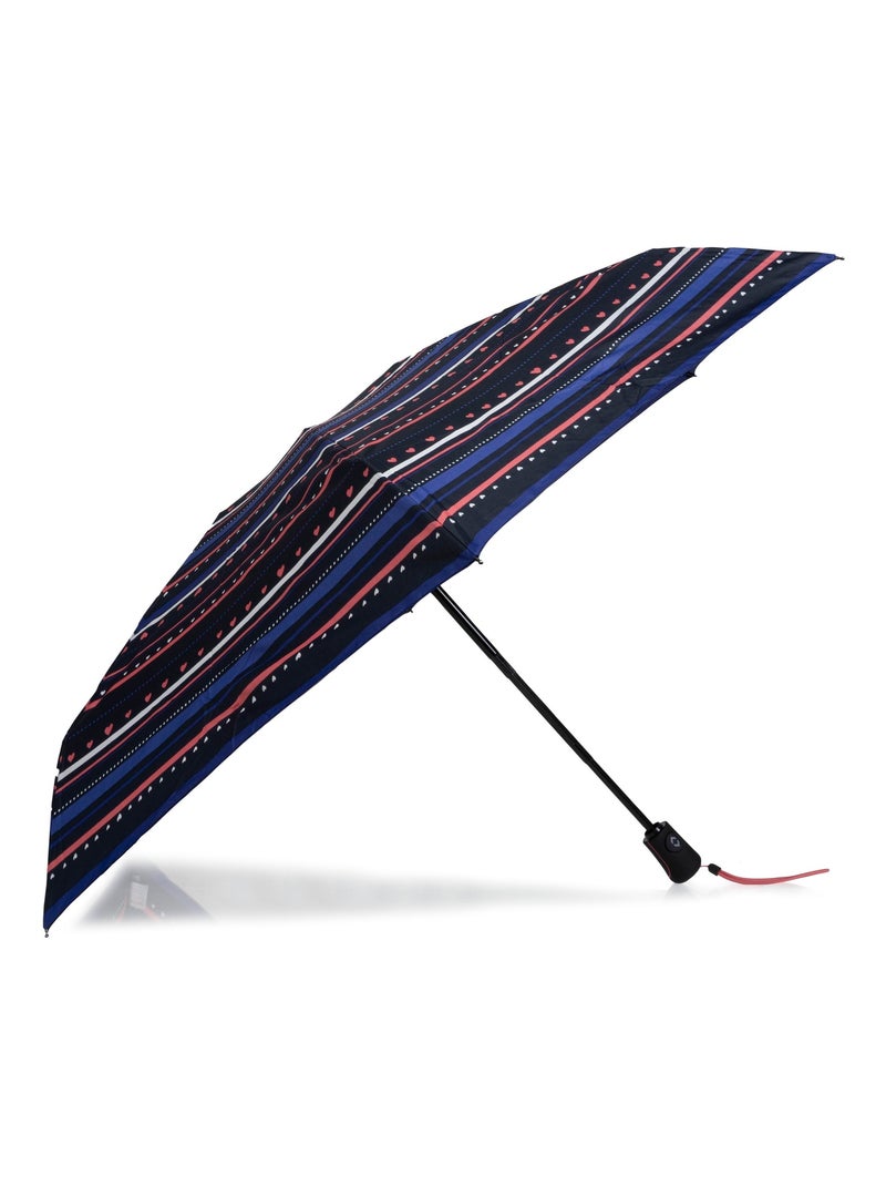 Parapluie solide, déperlant, large couverture 98 cm, mini 21cm et automatique femme isotoner Noir Rose Bleu - Kiabi