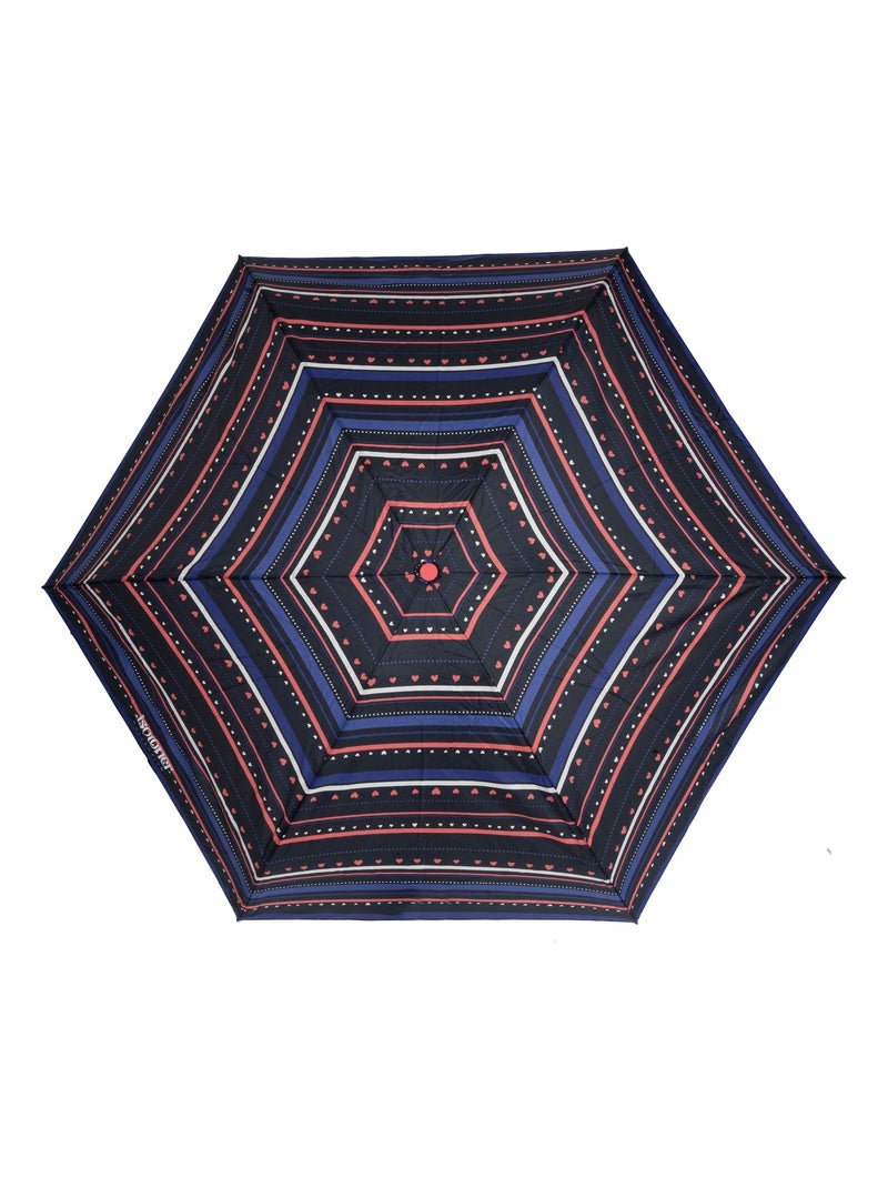 Parapluie solide, déperlant, large couverture 98 cm, mini 21cm et automatique femme isotoner Noir Rose Bleu - Kiabi