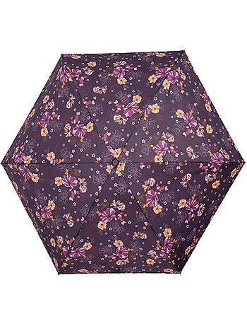 Parapluie solide, déperlant, large couverture 98 cm, mini 21cm et automatique femme isotoner