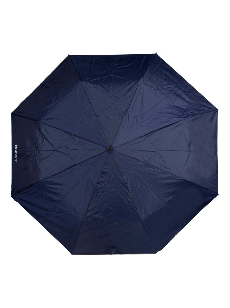Parapluie solide, déperlant, ouverture/fermeture manuelle mixte adulte isotoner Bleu marine - Kiabi
