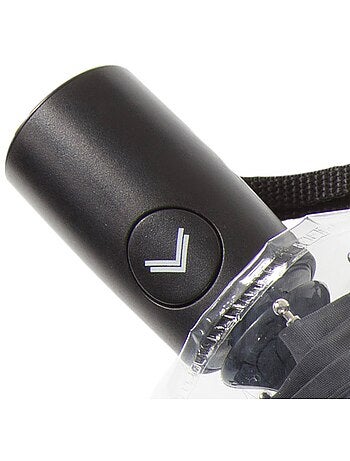 Parapluie solide, transparent, ouverture/fermeture manuelle femme Isotoner