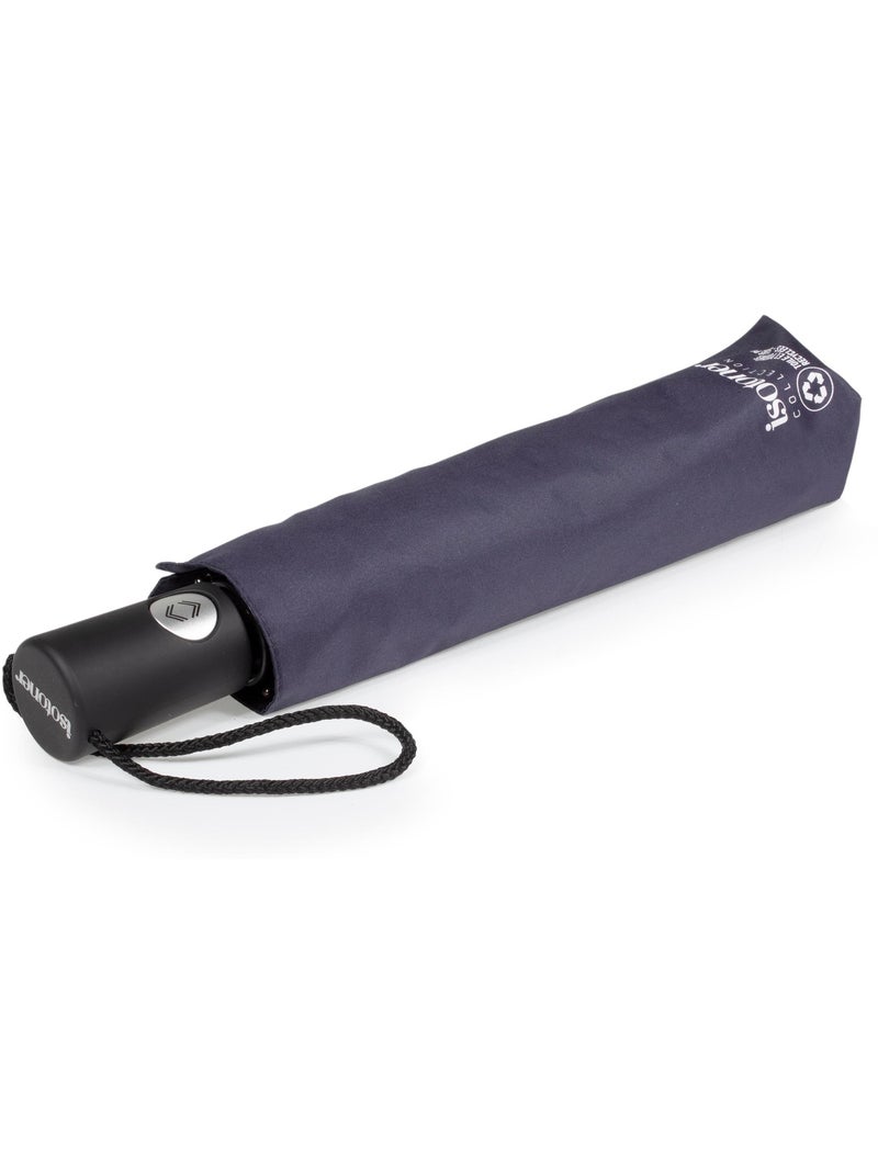 Parapluie solide, ultra déperlant, à ouverture/ fermeture automatique femme isotoner Bleu marine - Kiabi