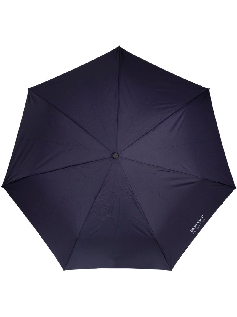 Parapluie solide, ultra déperlant, à ouverture/ fermeture automatique femme isotoner Bleu marine - Kiabi