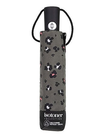 Parapluie solide, ultra déperlant, à ouverture/ fermeture automatique femme Isotoner