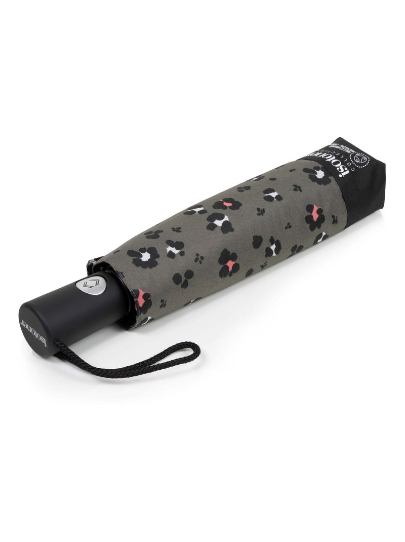 Parapluie solide, ultra déperlant, à ouverture/ fermeture automatique femme Isotoner Noir Kaki Blanc - Kiabi