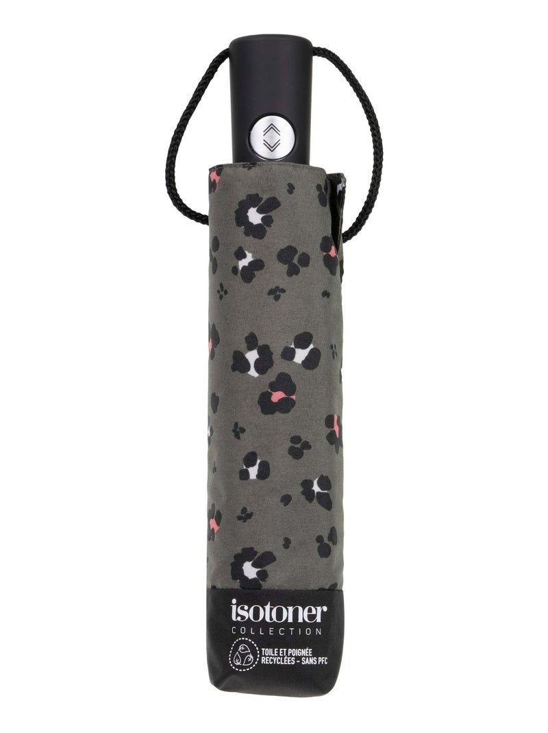 Parapluie solide, ultra déperlant, à ouverture/ fermeture automatique femme Isotoner Noir Kaki Blanc - Kiabi