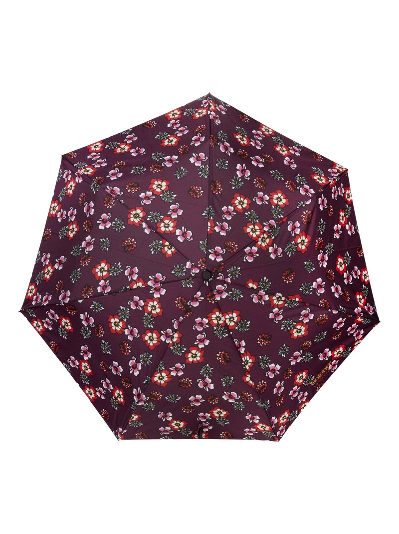 Parapluie solide, ultra déperlant, à ouverture/ fermeture automatique femme isotoner Violet aubergine - Kiabi