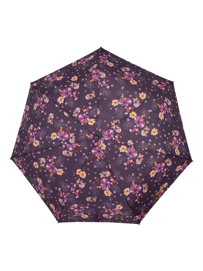 Parapluie solide, ultra déperlant, à ouverture/ fermeture automatique femme Isotoner Violet/Corail - Kiabi
